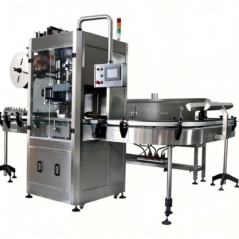Sleeving labeling unscrambler coding machine